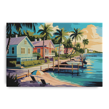 Key West Florida Coastline - Canvas Wall Art