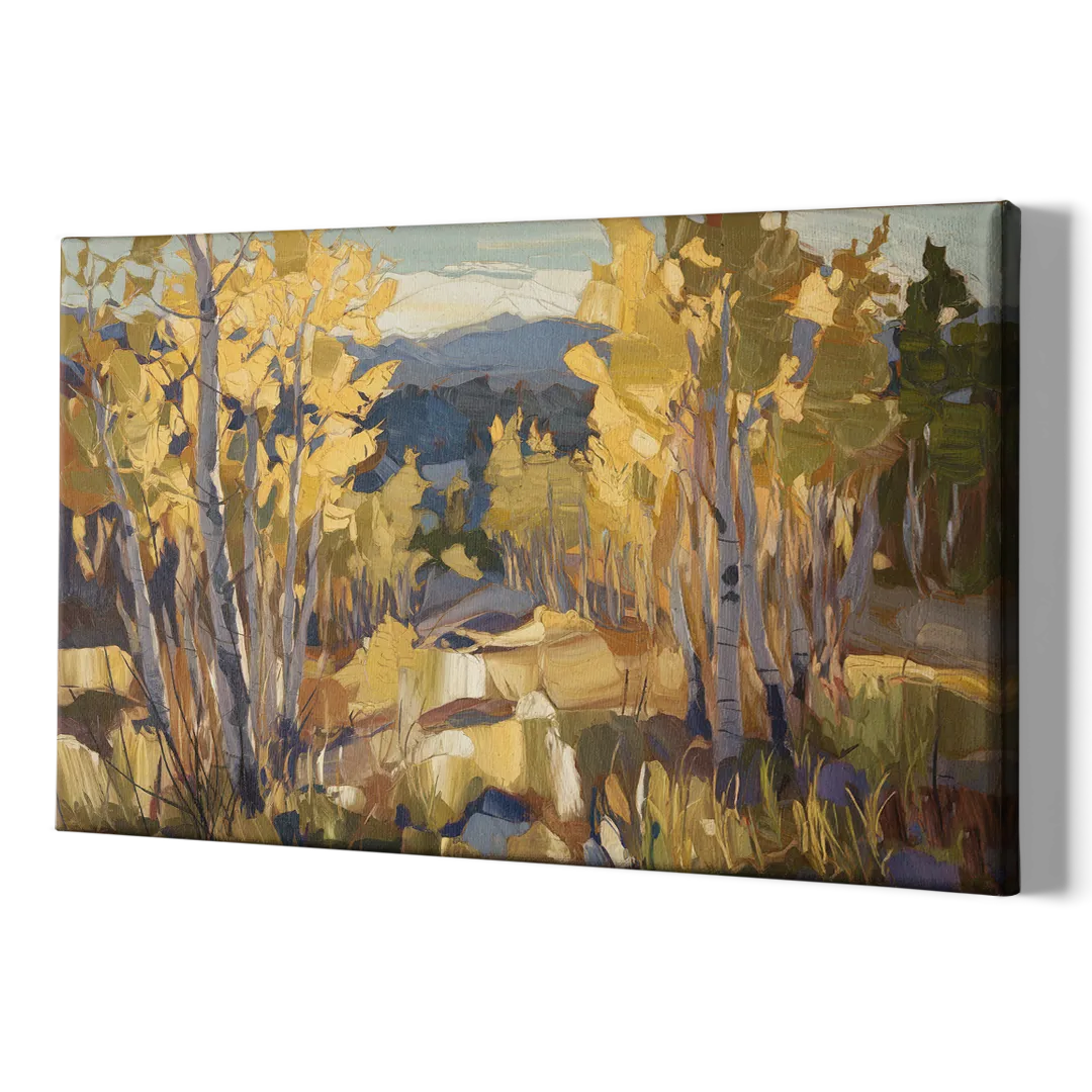 Aspen Wilderness Beauty - Canvas Print Art Sides