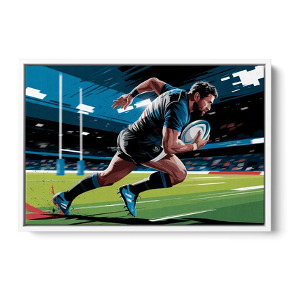 Dunedin Rugby Spirit - White Frame Canvas