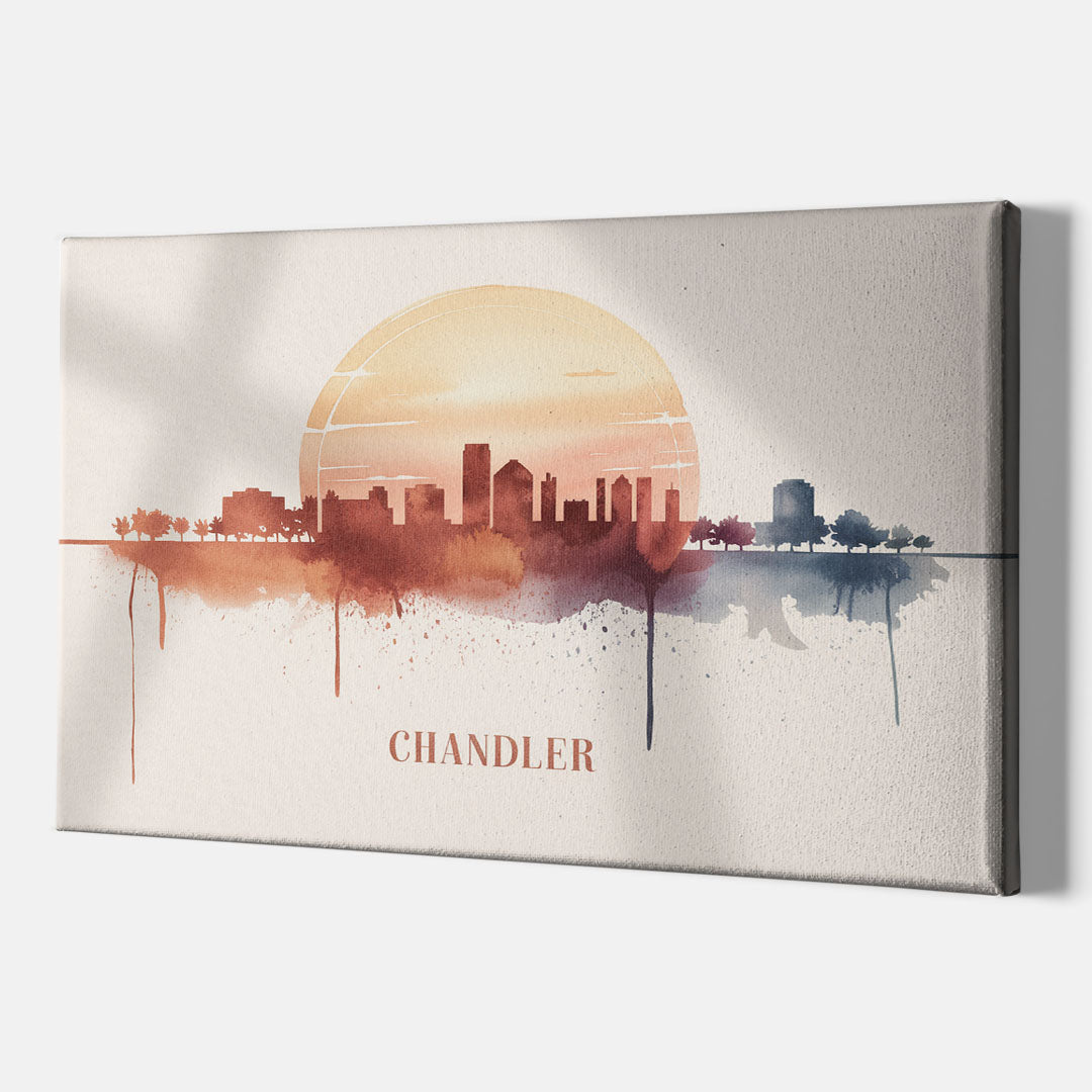 Chandler Skyline View - Canvas Wall Art Indoor