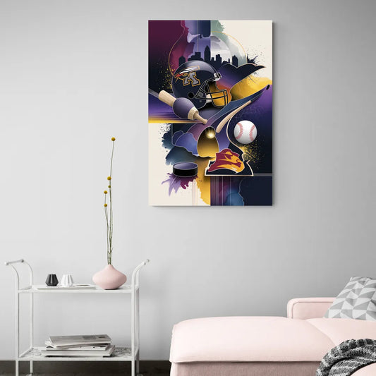 Minneapolis Sports Team Pride - Canvas Wall Art Living Room
