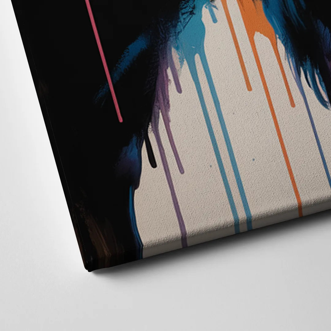 Abstract Buffalo Art Piece Canvas Close Up