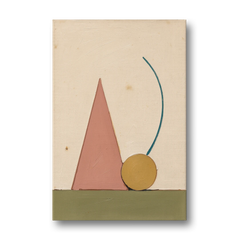 Abstract Geometric Wall Art of a Circle at Rest - Canvas Wall Art - Front
