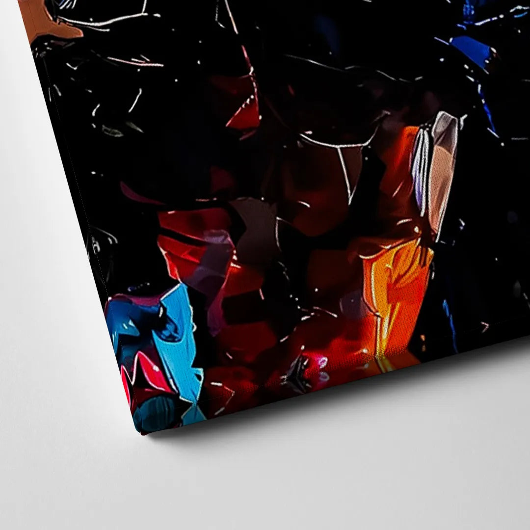 Abstract Jesus Portrait Canvas Close Up