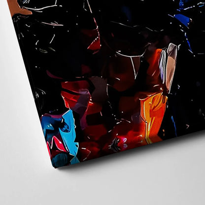 Abstract Jesus Portrait Canvas Close Up