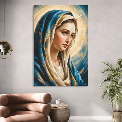 Abstract Marie Portrait Sitting Room - Canvas Wall Art