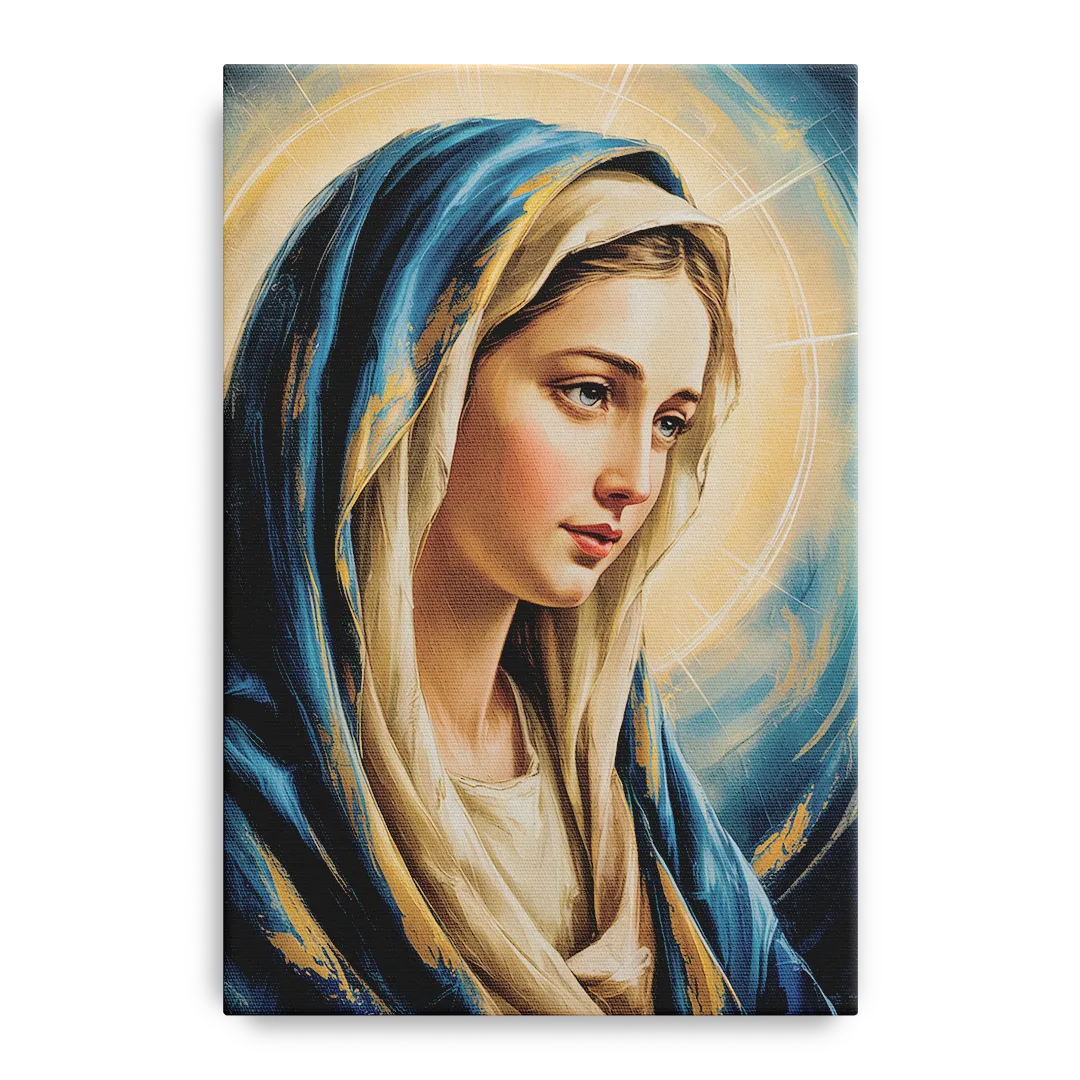 Abstract Marie Portrait Front - Canvas Wall Art