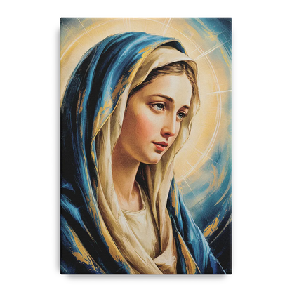 Abstract Marie Portrait Front - Canvas Wall Art