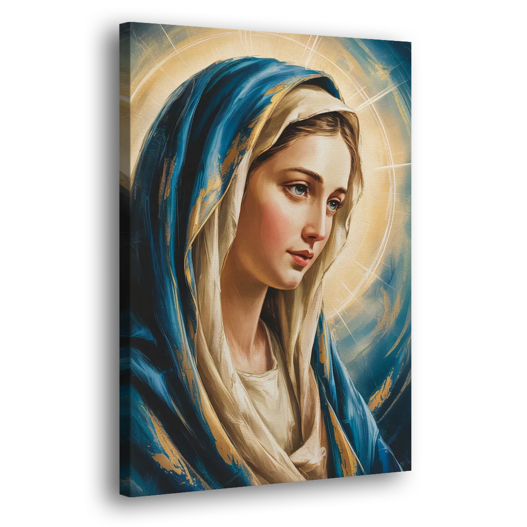 Abstract Marie Portrait Side - Canvas Wall Art