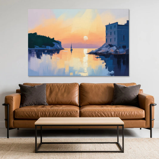 Adriatic Sunset - Canvas Wall Art - Sofa - 60x40