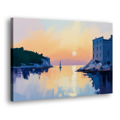 Adriatic Sunset Side - Canvas Wall Art