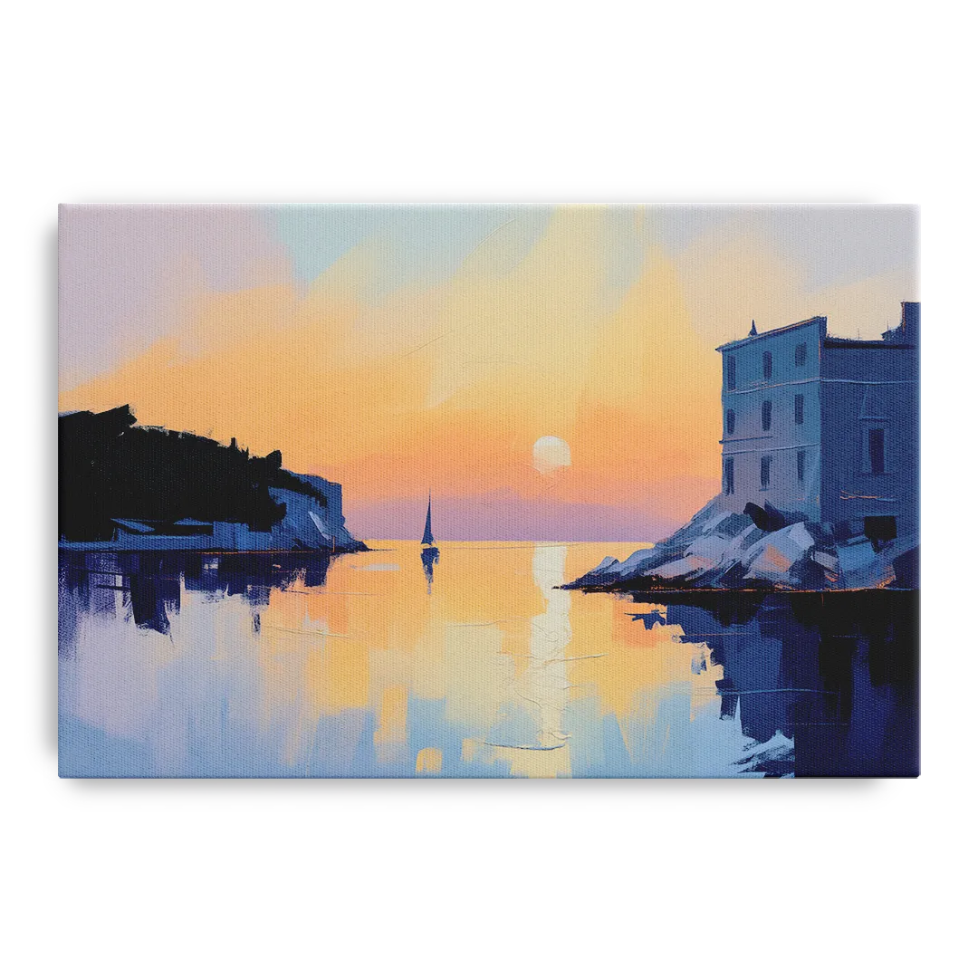Adriatic Sunset Front - Canvas Wall Art