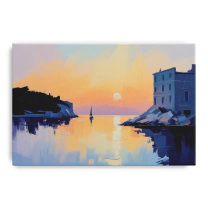 Adriatic Sunset Front - Canvas Wall Art