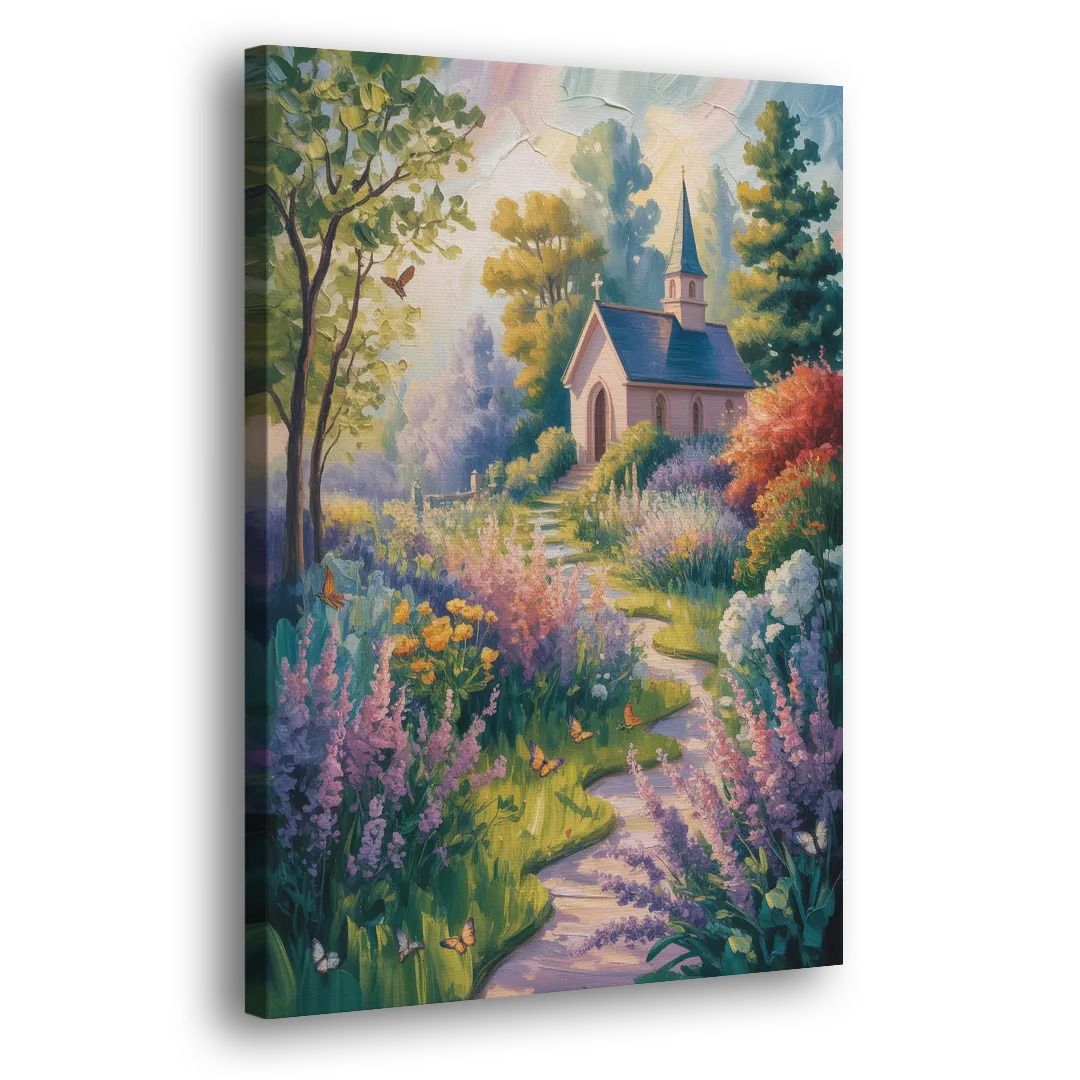 Aesthetic Christian Garden Serenity Side - Canvas Wall Art