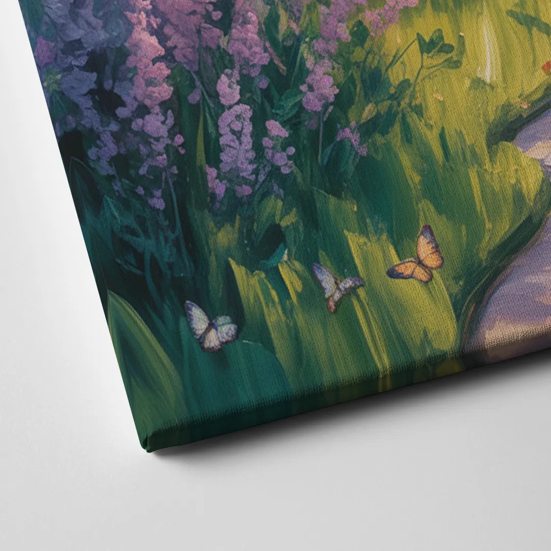 Aesthetic Christian Garden Serenity Canvas Close Up