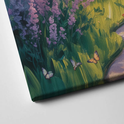 Aesthetic Christian Garden Serenity Canvas Close Up