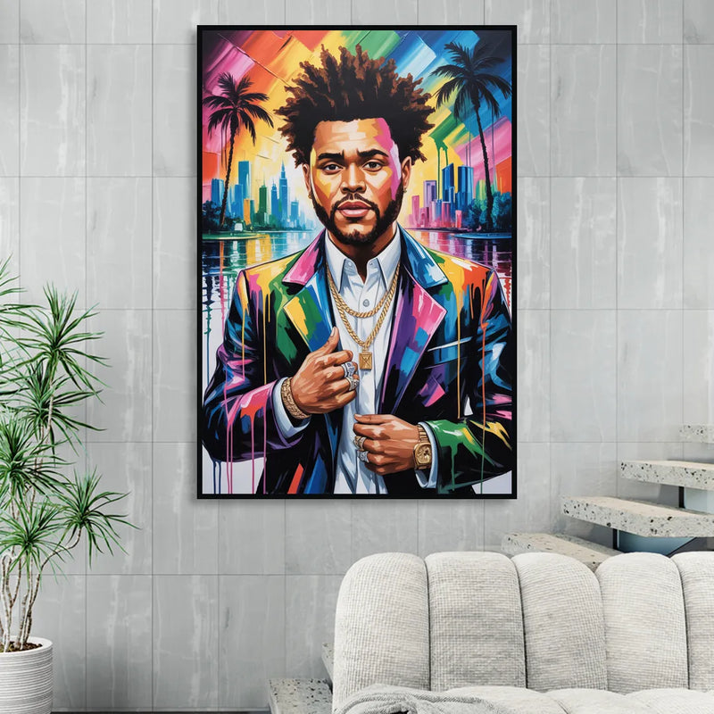 After Hours 2.0 Sitting Room - Black Canvas Wall Art