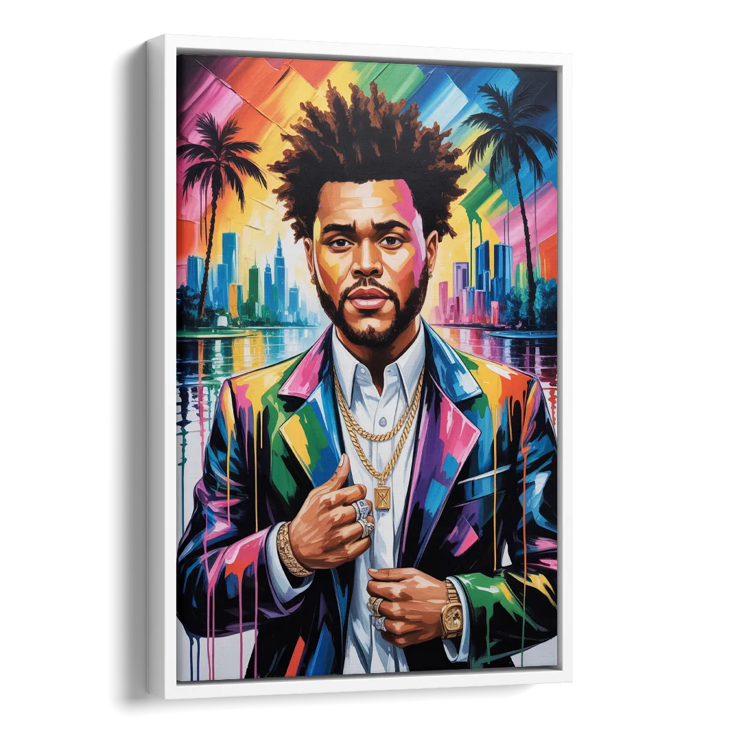 After Hours 2.0 Side - White Canvas Wall Art