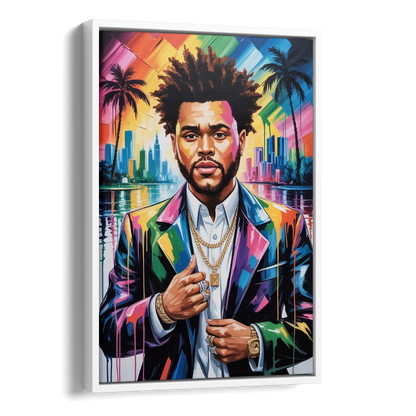 After Hours 2.0 Side - White Canvas Wall Art