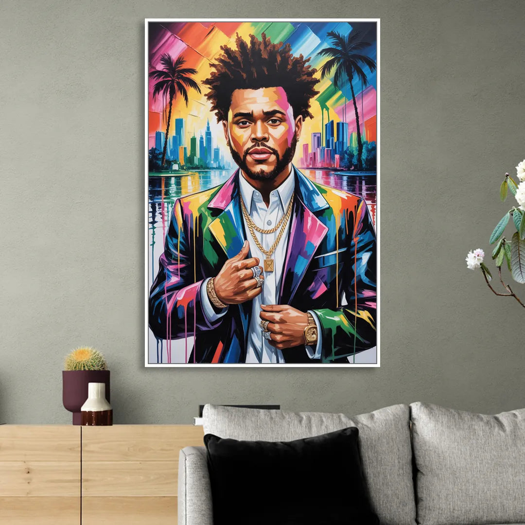 After Hours 2.0 Living Room - White Canvas Wall Art