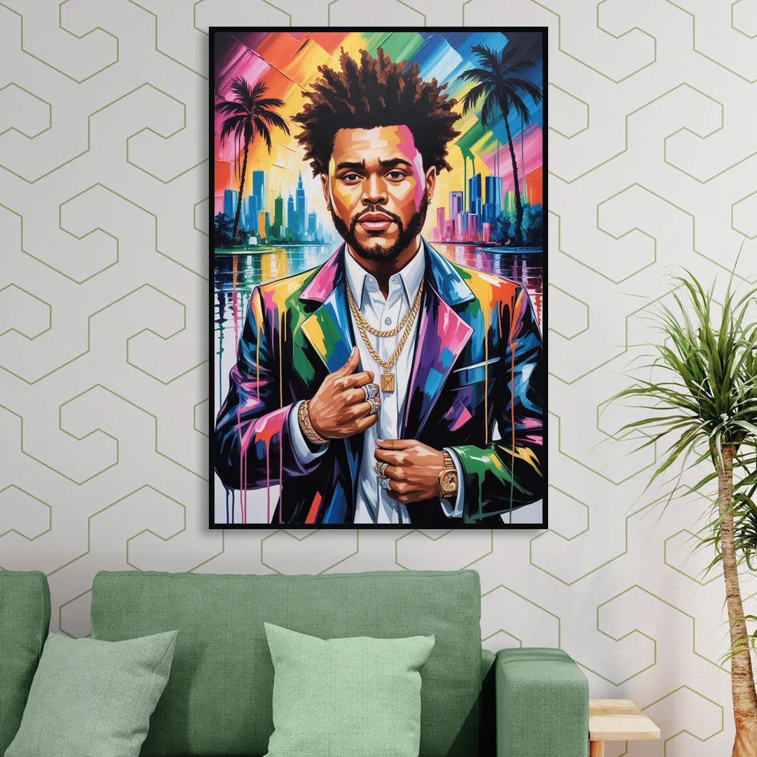 After Hours 2.0 Living Room - Black Canvas Wall Art