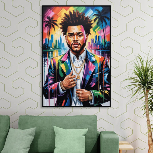 After Hours 2.0 Living Room - Black Canvas Wall Art