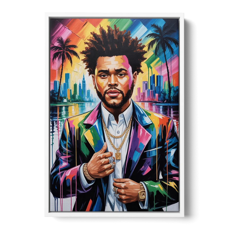 After Hours 2.0 Front - White Canvas Wall Art