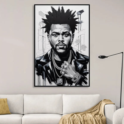 After Hours Sitting Room - Black Canvas Wall Art