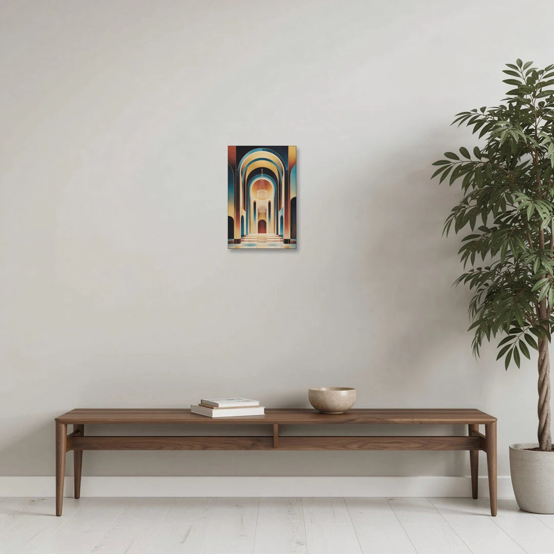 Agios Minas Cathedral - Canvas Wall Art - Coffee Table - 12x18