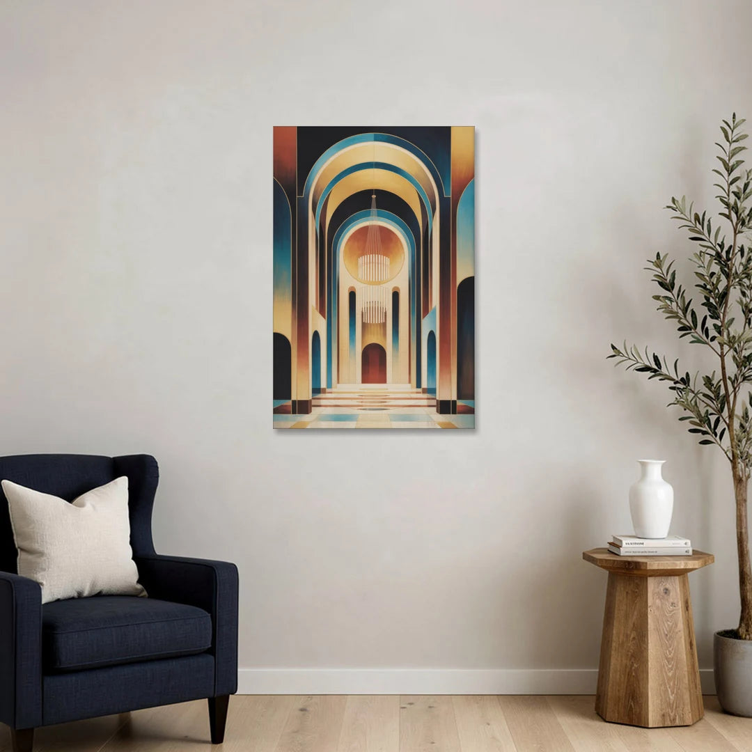 Agios Minas Cathedral - Canvas Wall Art - Sofa - 24x36