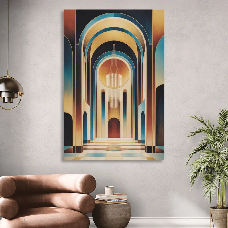 Agios Minas Cathedral Living Room - Canvas Wall Art