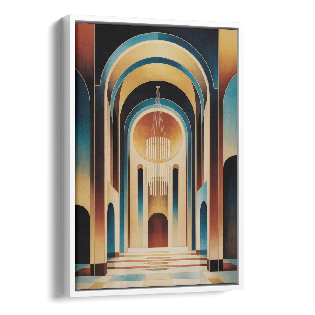 Agios Minas Cathedral Side - White Canvas Wall Art