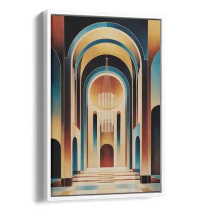 Agios Minas Cathedral Side - White Canvas Wall Art