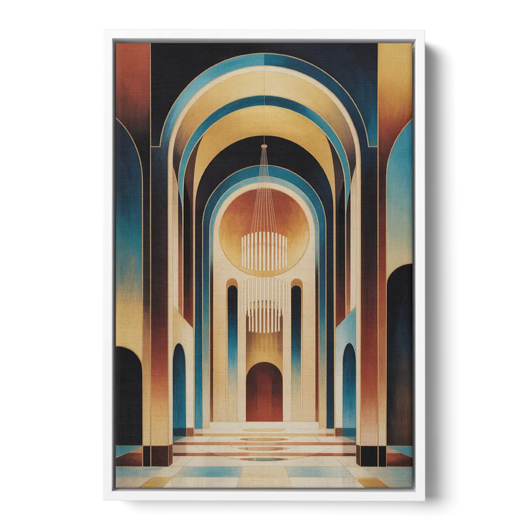 Agios Minas Cathedral Front - White Canvas Wall Art