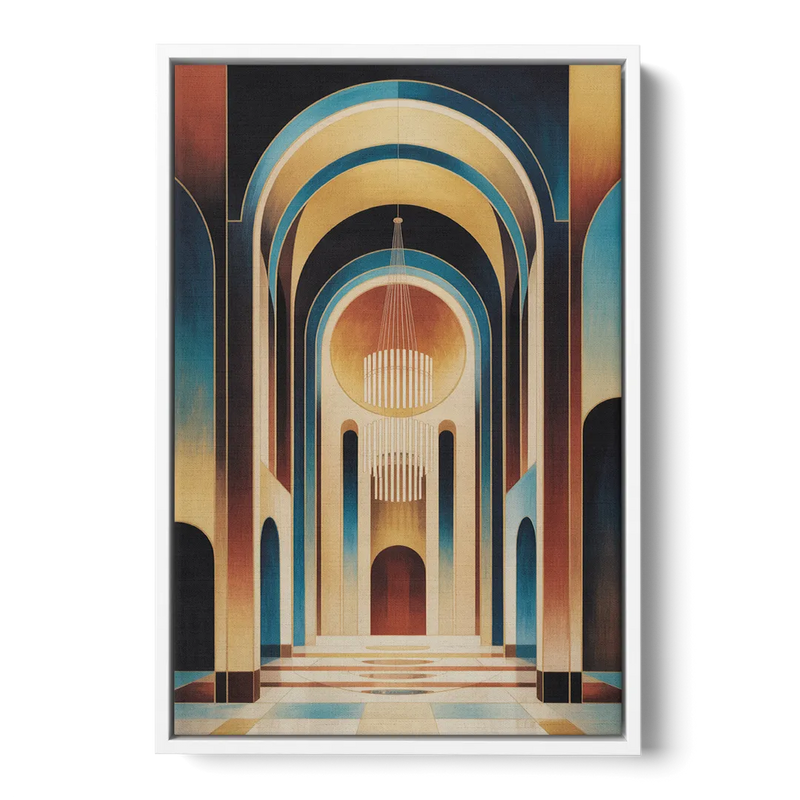 Agios Minas Cathedral Front - White Canvas Wall Art