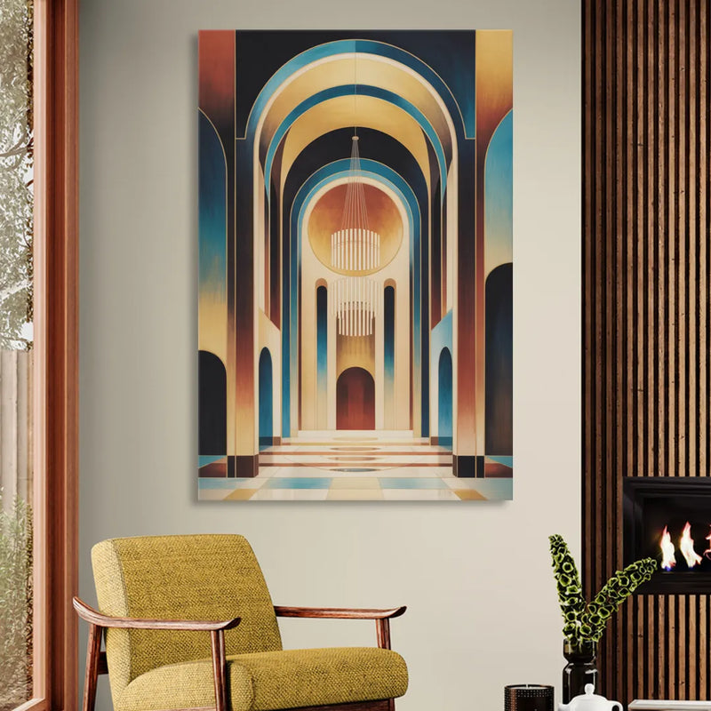Agios Minas Cathedral Sitting Room - Canvas Wall Art