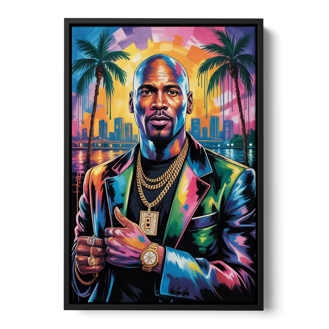 Air Legend 2.0 Front - Black Canvas Wall Art