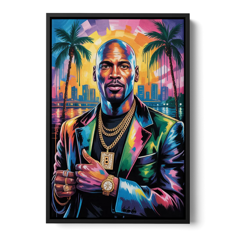 Air Legend 2.0 Front - Black Canvas Wall Art