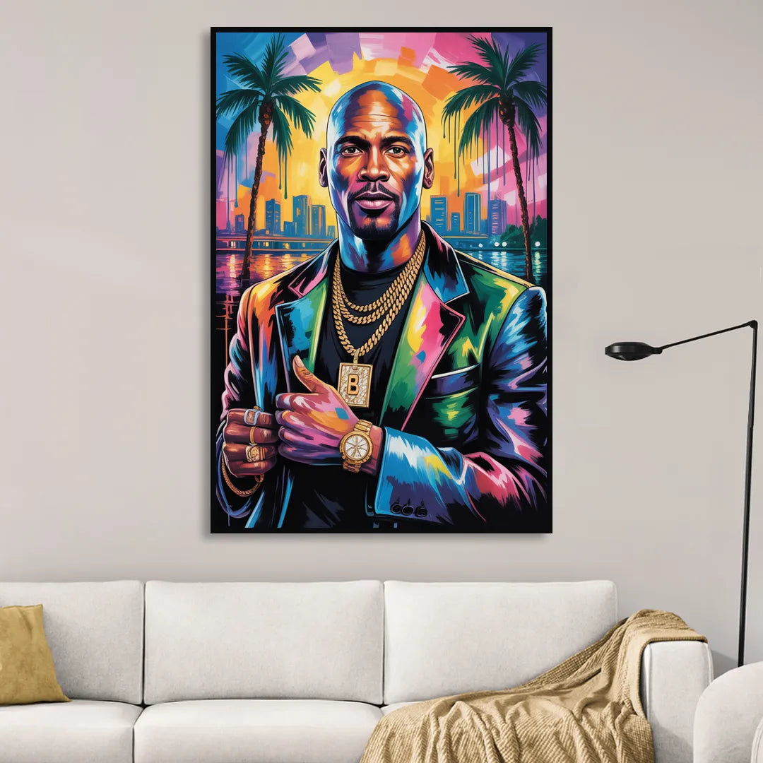 Air Legend 2.0 Living Room - Black Canvas Wall Art