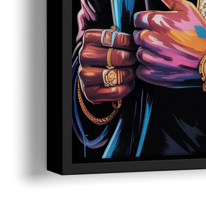 Air Legend 2.0 - Close-Up Black Frame Canvas