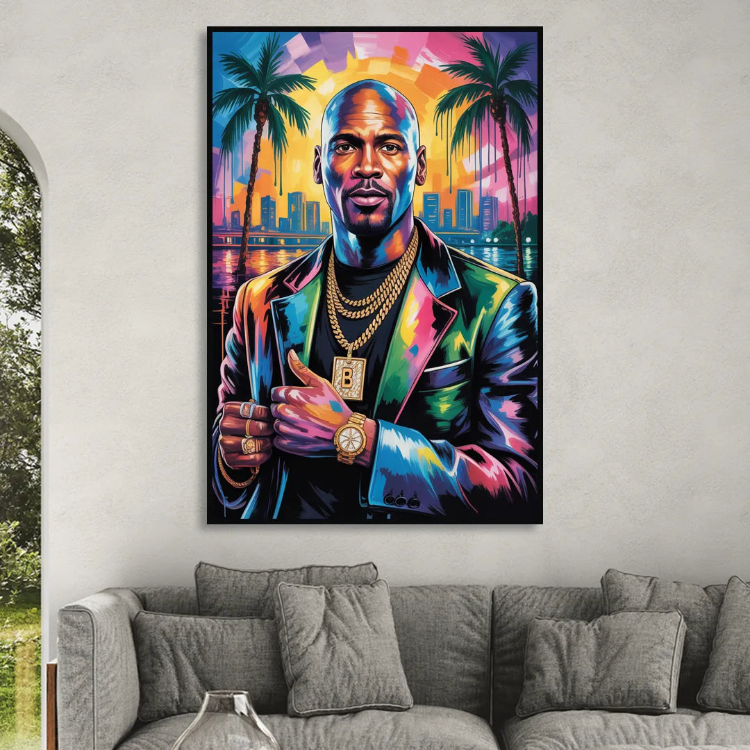 Air Legend 2.0 Sitting Room - Black Canvas Wall Art