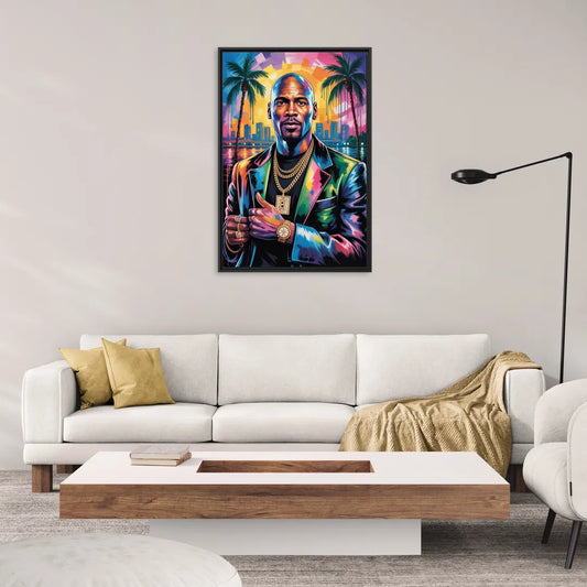 Air Legend 2.0 - Living Room Black Frame Canvas