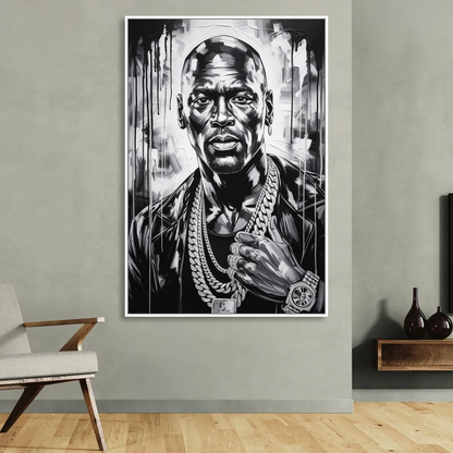 Air Legend Sitting Room - White Canvas Wall Art