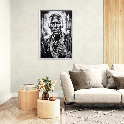 Air Legend - Living Room White Frame Canvas