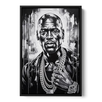 Air Legend Front - Black Canvas Wall Art