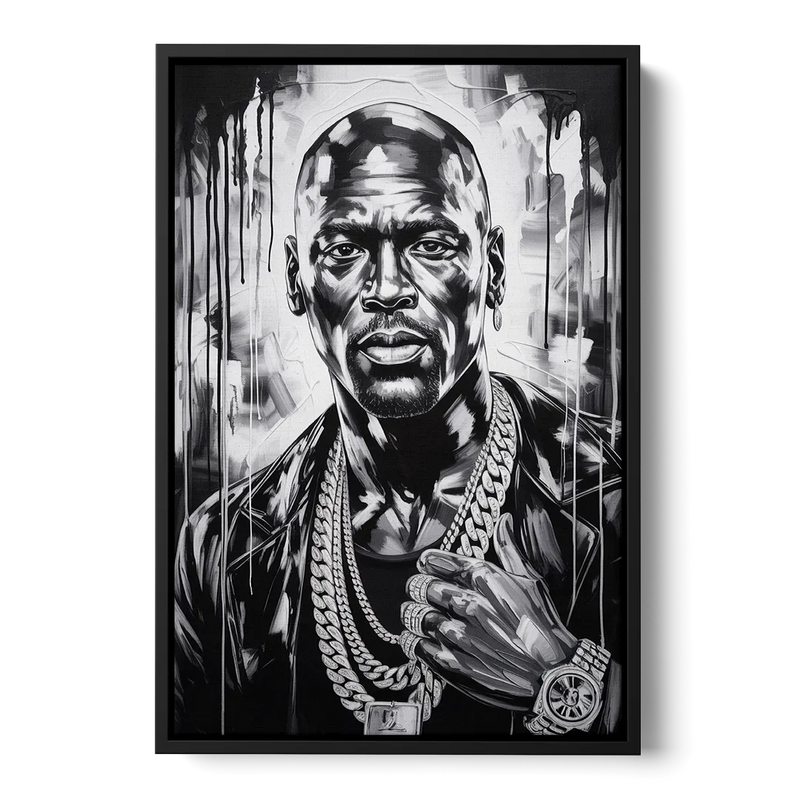 Air Legend Front - Black Canvas Wall Art