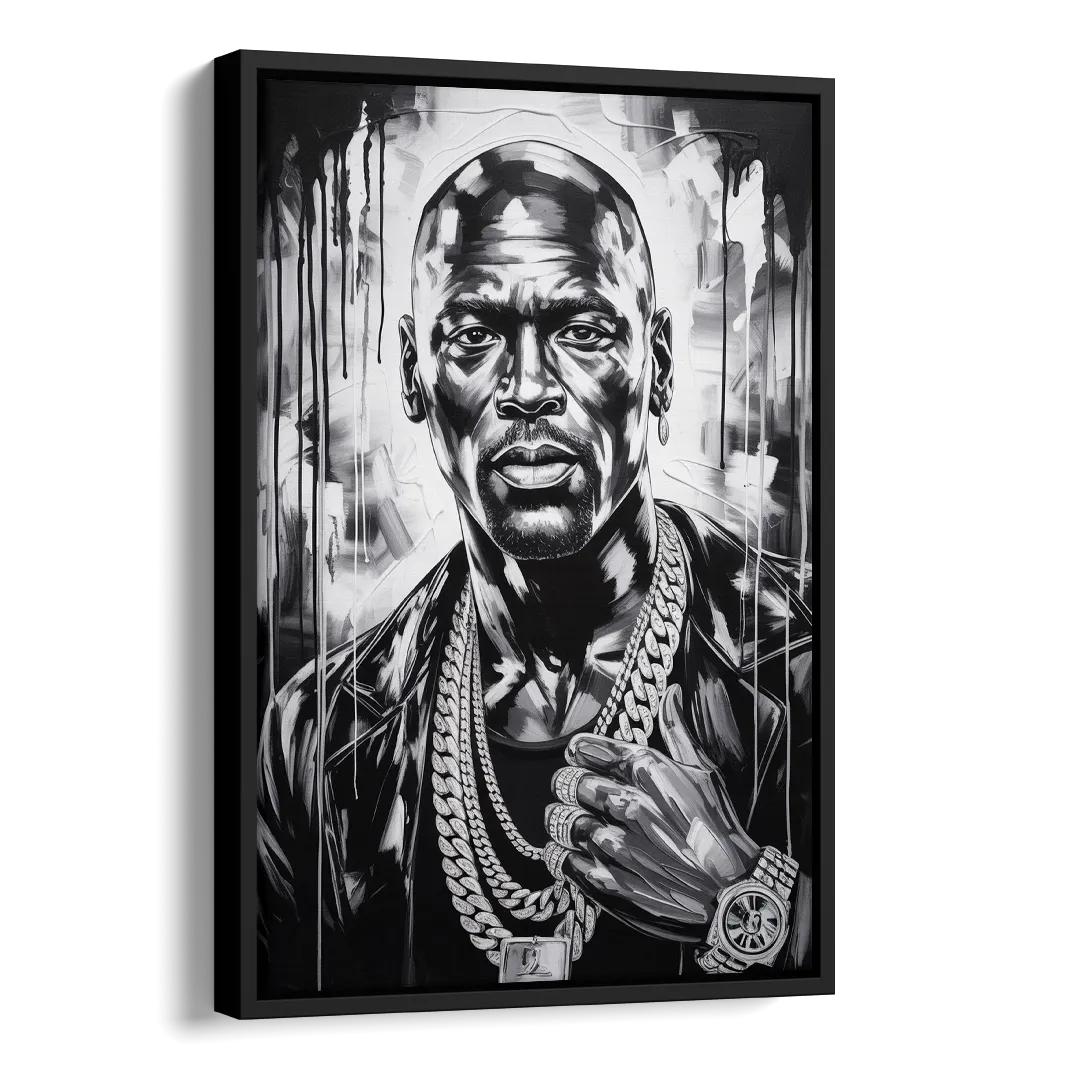 Air Legend Side - Black Canvas Wall Art