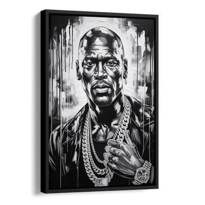 Air Legend Side - Black Canvas Wall Art