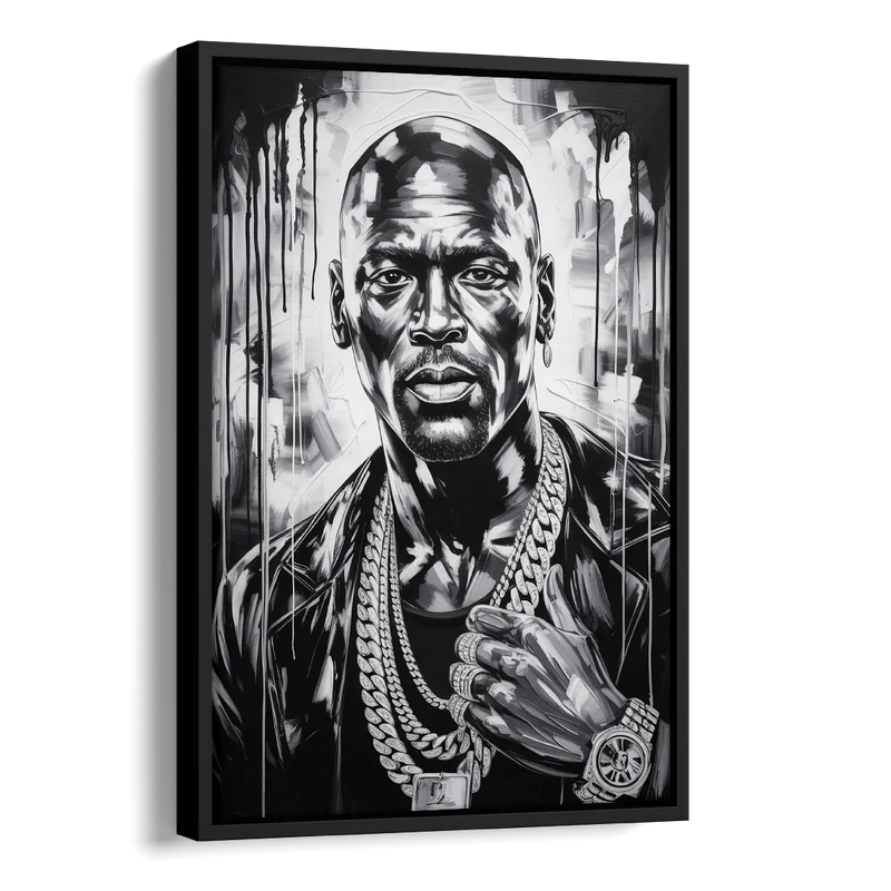 Air Legend Side - Black Canvas Wall Art