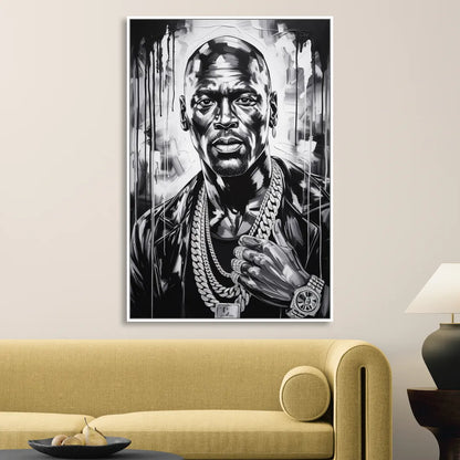 Air Legend Living Room - White Canvas Wall Art